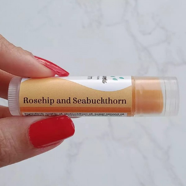 Rosehip and Seabuckthorn Lip Balm - Image 3